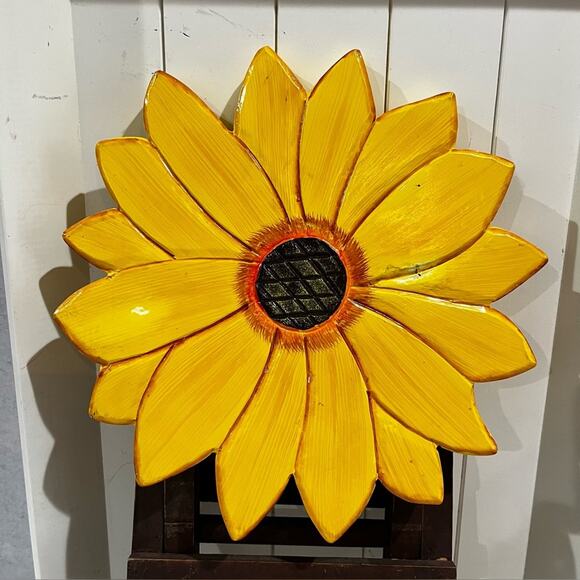 NEW Sunflower Rustic Farmhouse Handcrafted Folding Plant Stand 19” - Picture 2 of 16